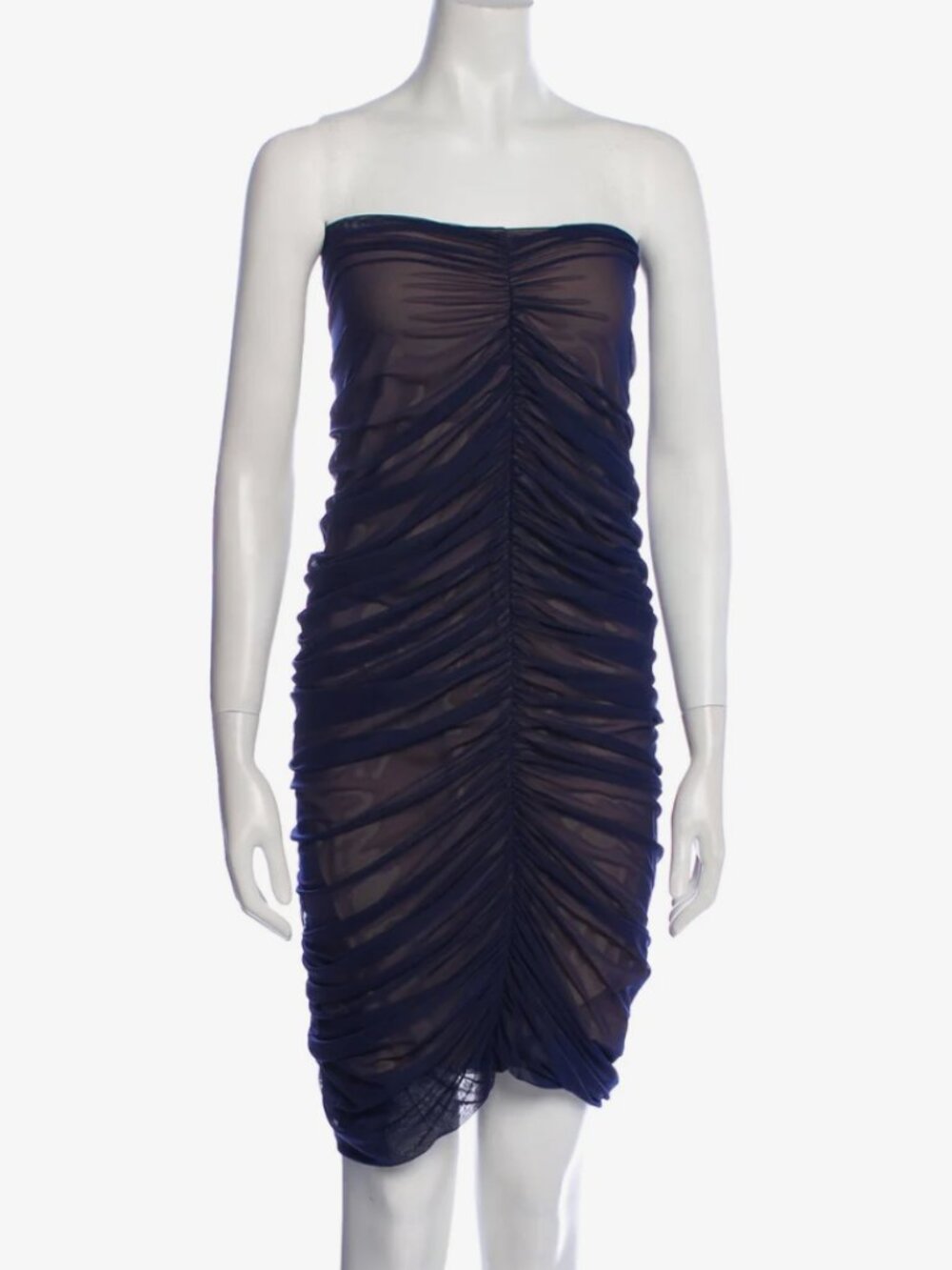Rare navy blue Norma Kamali Midi Skirt / Dress -